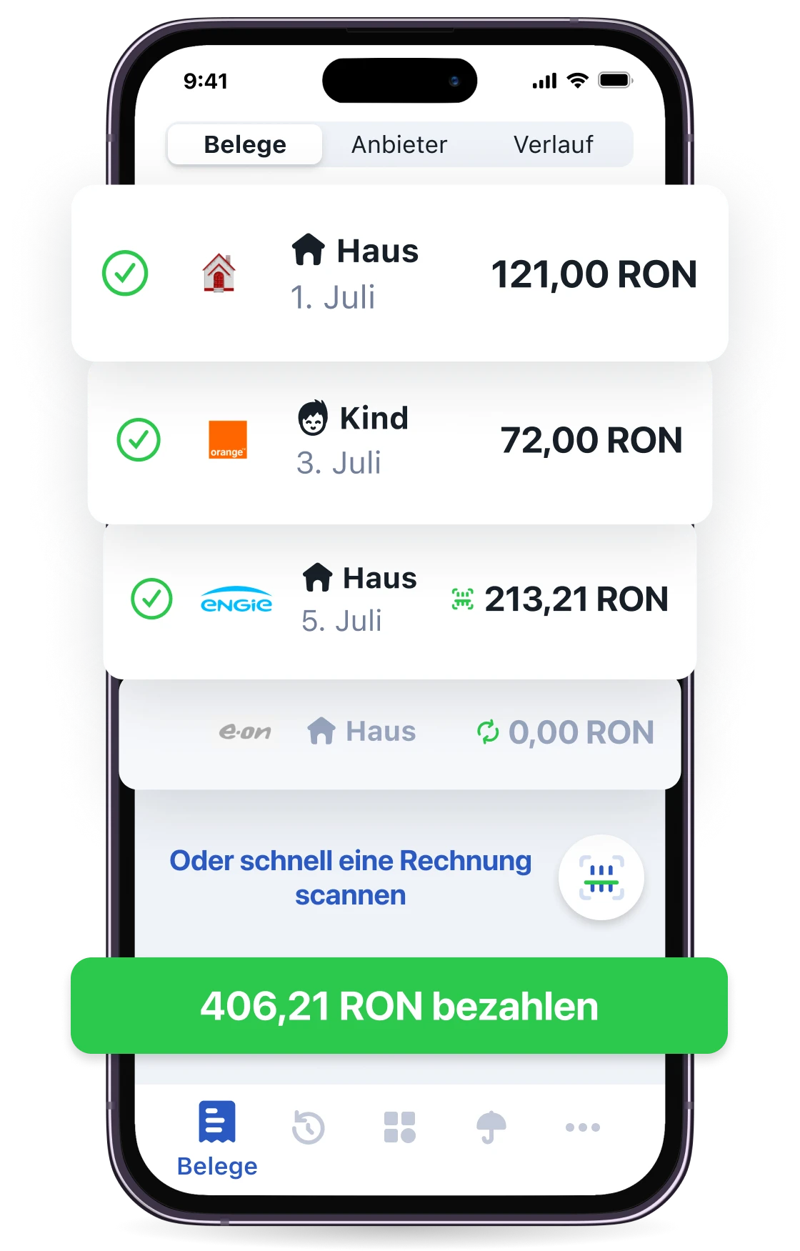 Pago-Rechnungen