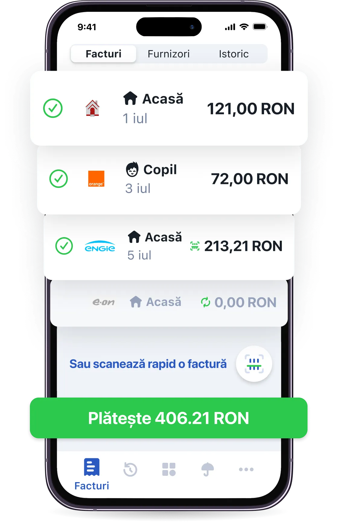 Facturi de utilități